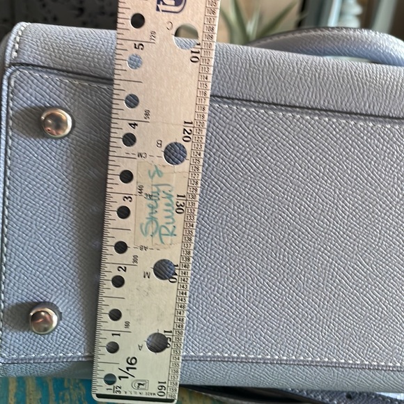 Coach light blue leather handbag - Picture 9 of 9